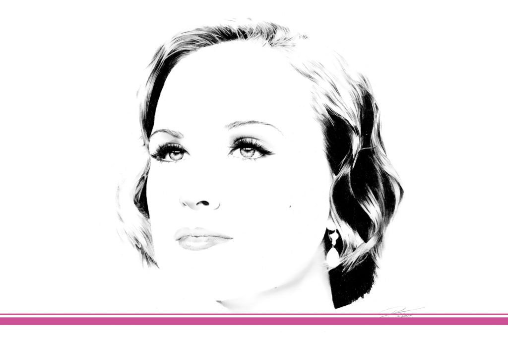 Zeichnung von Evan Rachel Wood