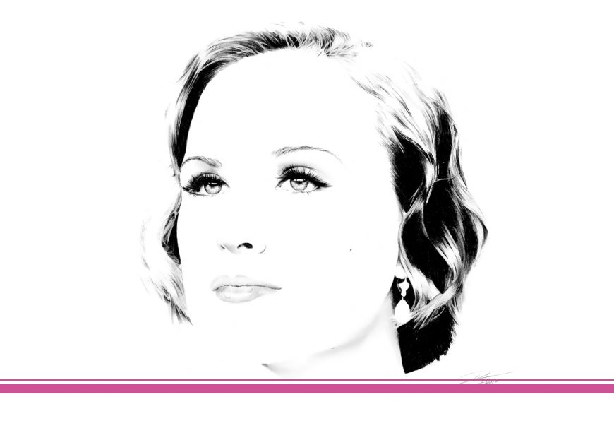 Zeichnung von Evan Rachel Wood