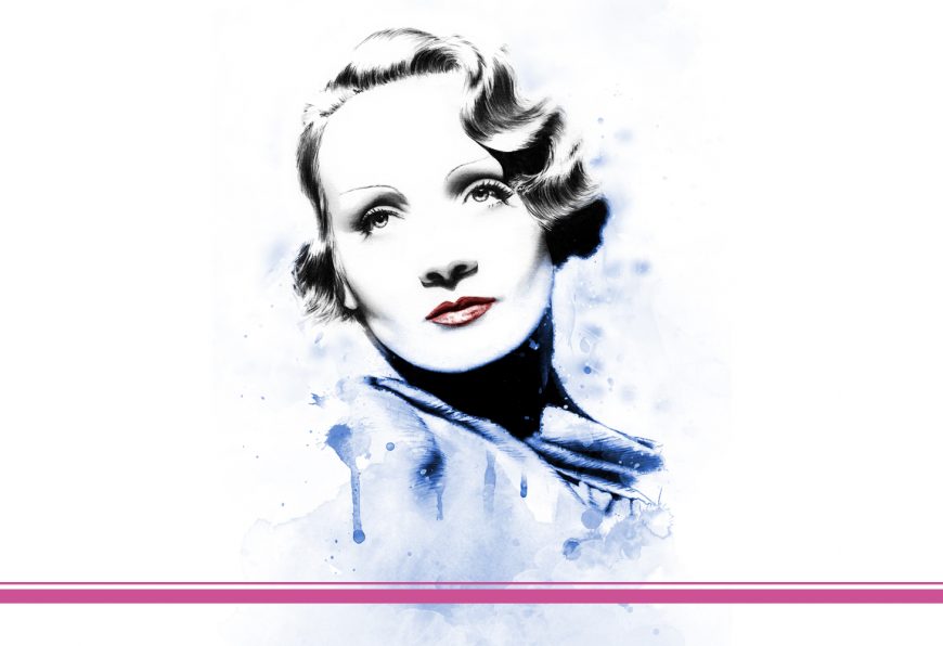 Marlene mit Farbspielerei