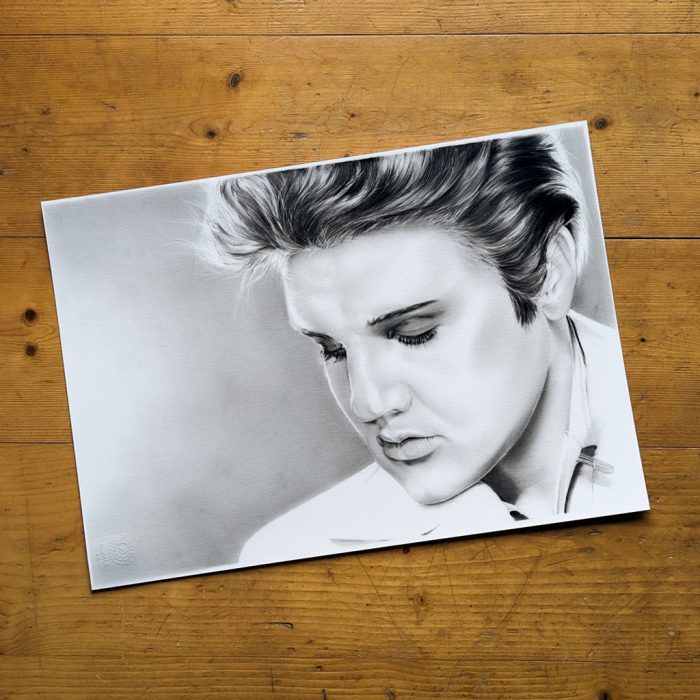 original Zeichnung Elvis Presley