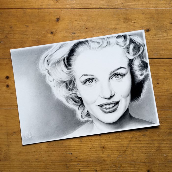 original Zeichnung Marilyn Monroe 4