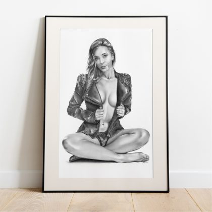 gerahmter Kunstdruck Wandbild von Marie