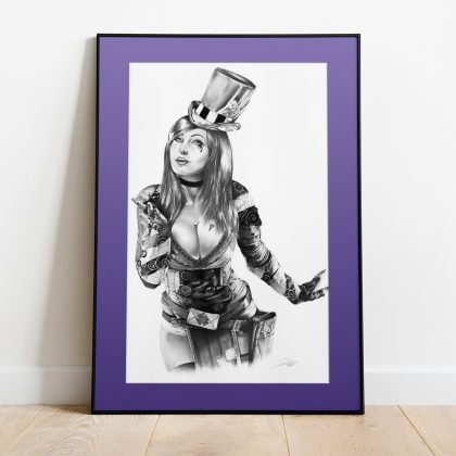 gerahmter Kunstdruck Wandbild Moxxi