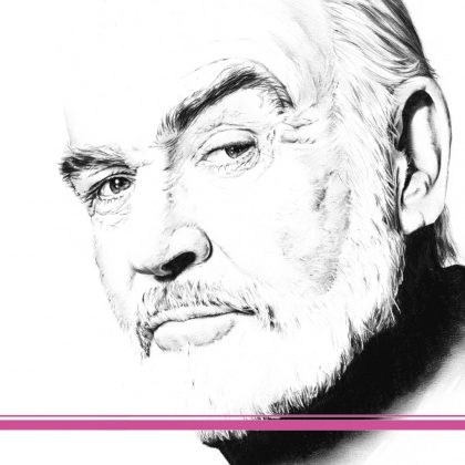 Zeichnung Sean Connery