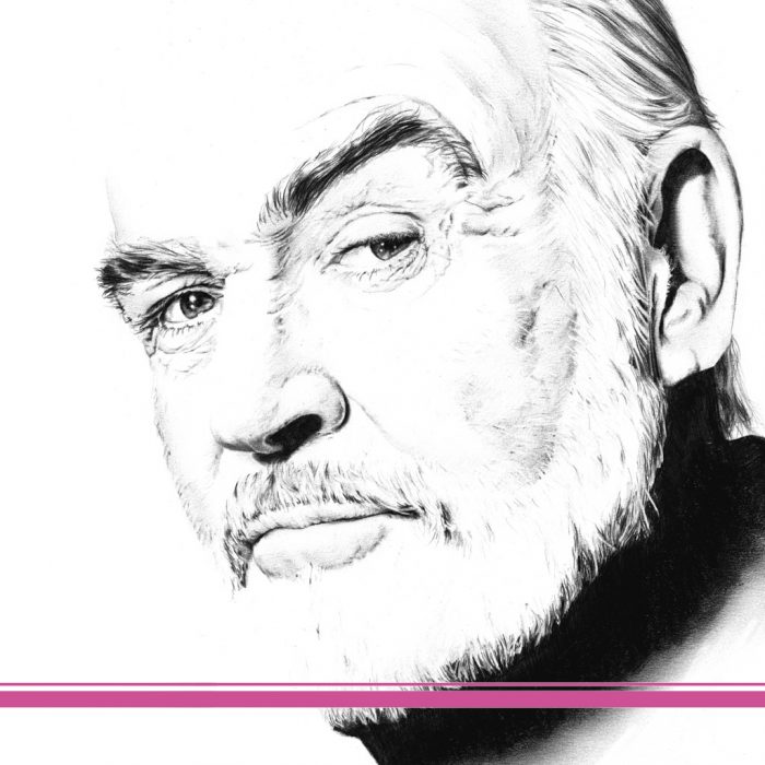 Zeichnung Sean Connery
