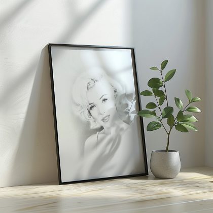 angelehnter Rahmen Marilyn Monroe 3