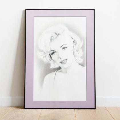 gerahmter Kunstdruck Wandbild Marilyn Monroe 3