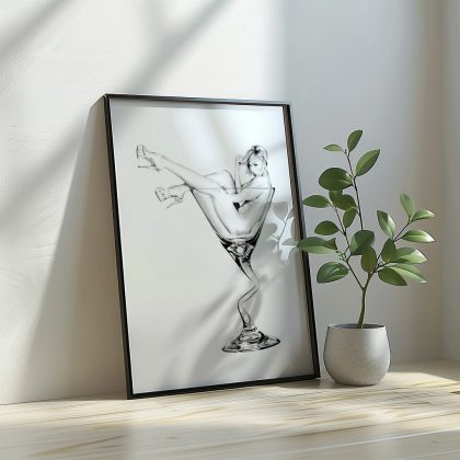 angelehnter Rahmen Martini Sunrise