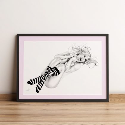 gerahmter Kunstdruck Wandbild Play with me