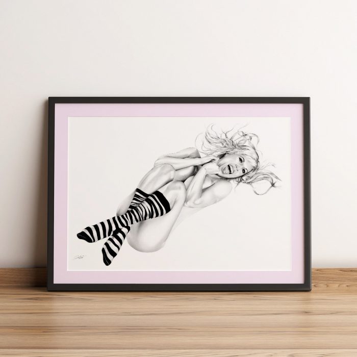 gerahmter Kunstdruck Wandbild Play with me