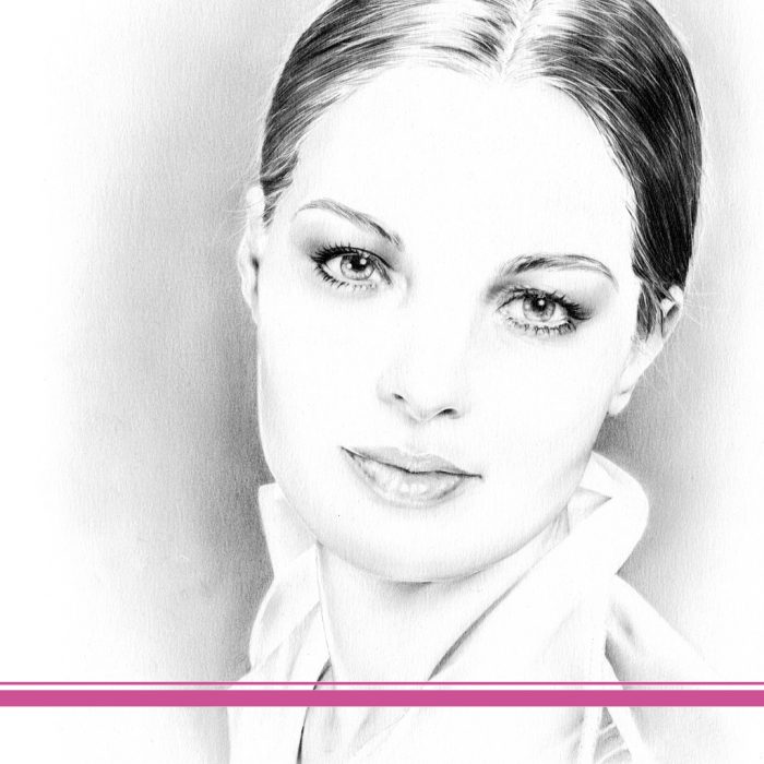 Zeichnung Romy Schneider 3