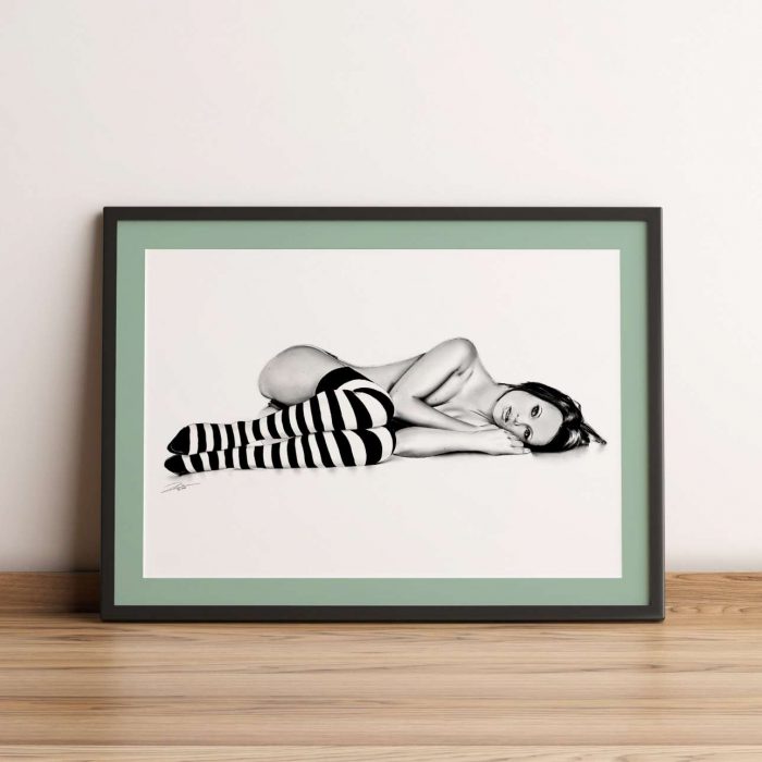 gerahmter Kunstdruck Wandbild Sleeping Beauty