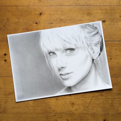 original Zeichnung Taylor Swift