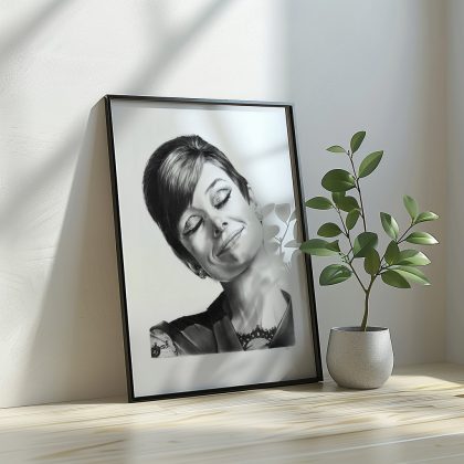 angelehnter Rahmen Audrey Hepburn 4