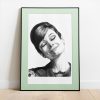 gerahmter Kunstdruck Wandbild Audrey Hepburn 4