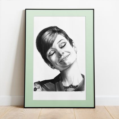 gerahmter Kunstdruck Wandbild Audrey Hepburn 4