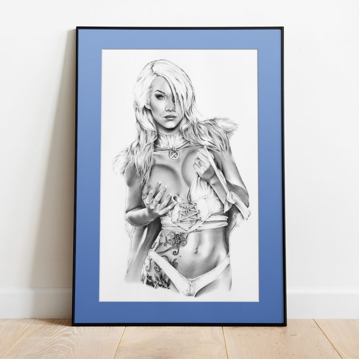 gerahmter Kunstdruck Wandbild Winter is coming