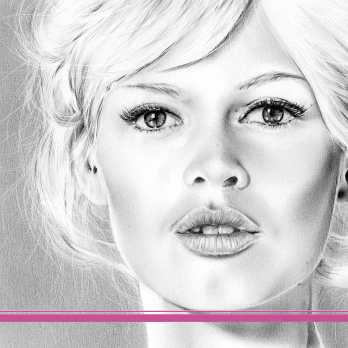 Zeichnung Kunstdruck Brigitte Bardot