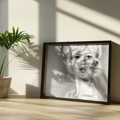 angelehnter Rahmen Brigitte Bardot