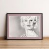 gerahmter Kunstdruck Wandbild Brigitte Bardot