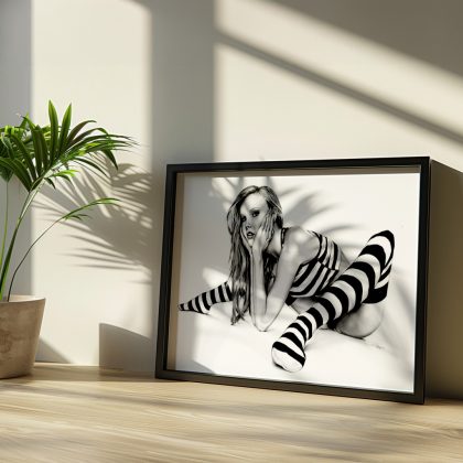 angelehnter Rahmen Stripes