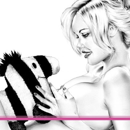 Zeichnung Kunstdruck Tiger Ducky