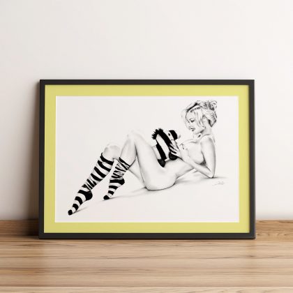 gerahmter Kunstdruck Tiger Ducky