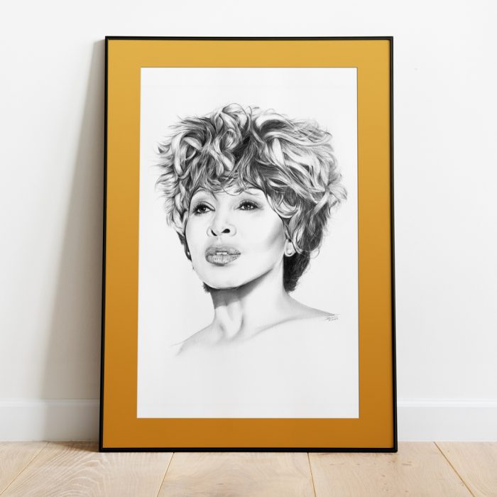 gerahmter Kunstdruck Tina Turner
