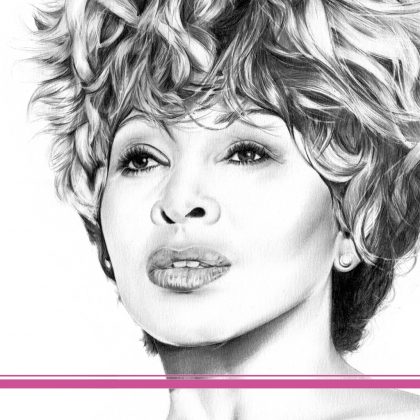 Zeichnung Kunstdruck Tina Turner