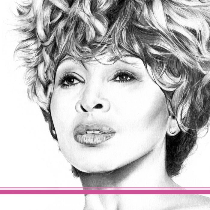 Zeichnung Kunstdruck Tina Turner