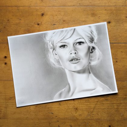 original Zeichnung Brigitte Bardot