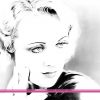 Zeichnung Kunstdruck Carole Lombard