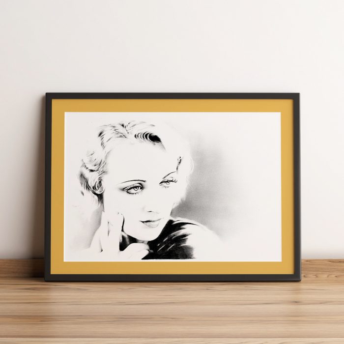 gerahmter Kunstdruck Carole Lombard
