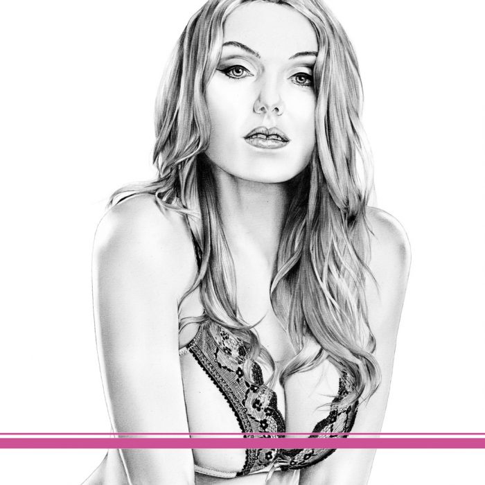 Zeichnung Kunstdruck Grace