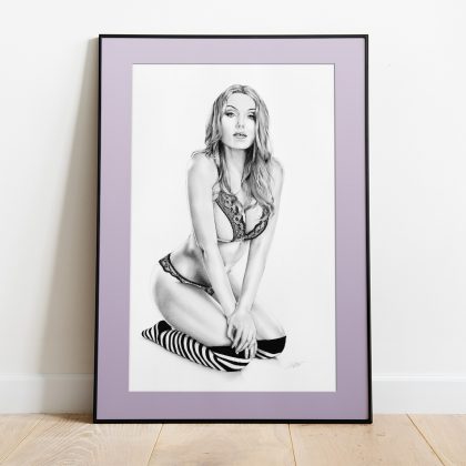 gerahmter Kunstdruck Grace