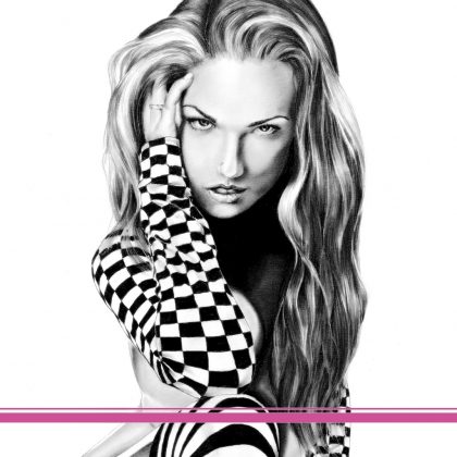 Zeichnung Kunstdruck Checkers