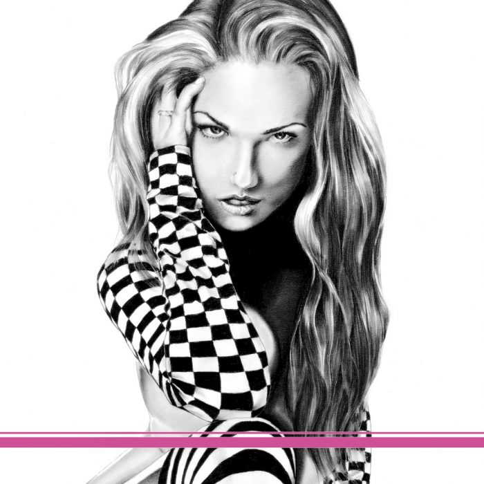 Zeichnung Kunstdruck Checkers