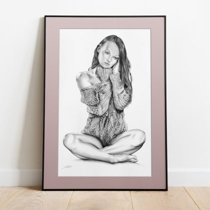 gerahmter Kunstdruck Desire