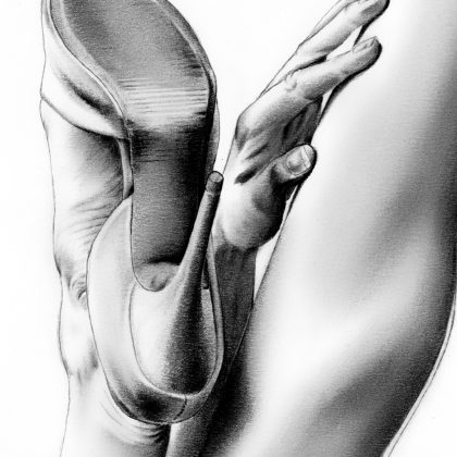 Zeichnung Legs Up Detail 1