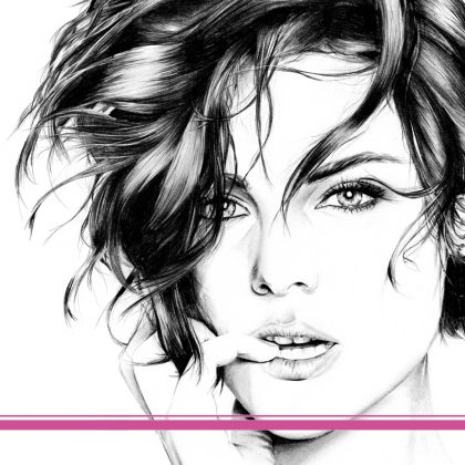 Zeichnung Kunstdruck Jamie Alexander