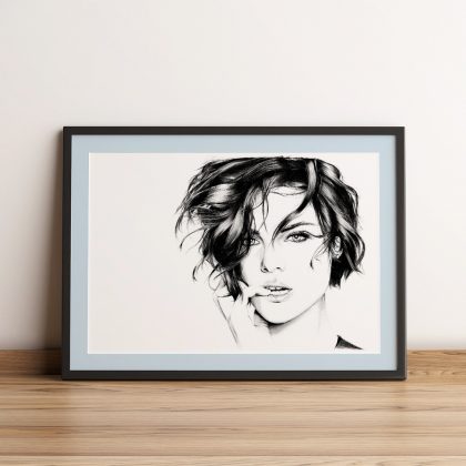 gerahmter Kunstdruck Jamie Alexander