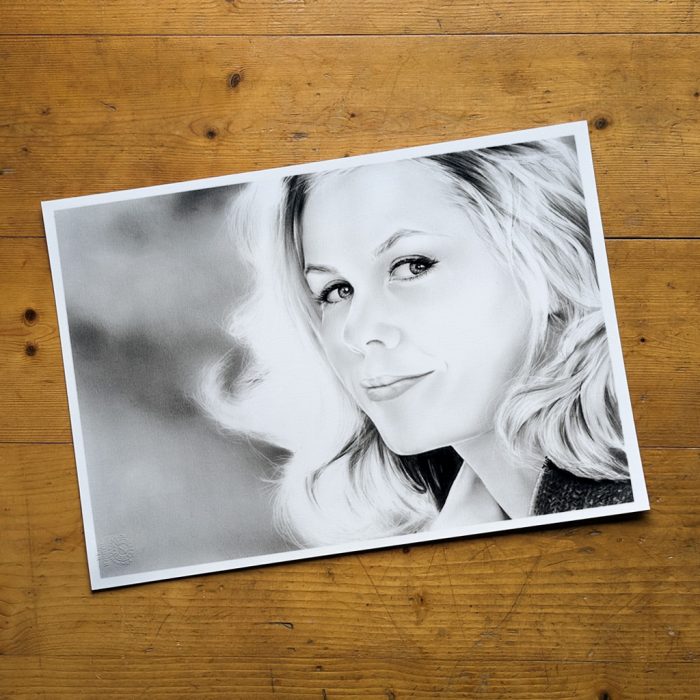 Original Zeichnung Elizabeth Montgomery