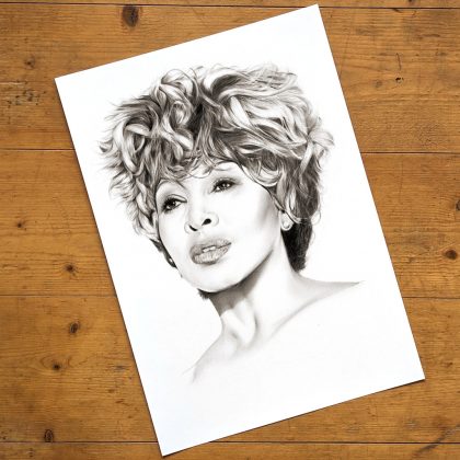 Original Zeichnung Tina Turner
