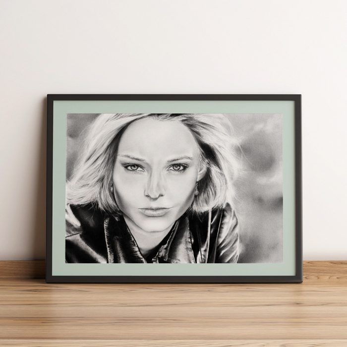 gerahmter Kunstdruck Jodie Foster