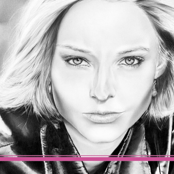 Zeichnung Kunstdruck Jodie Foster