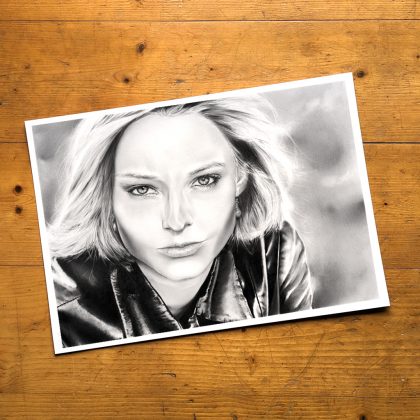 Original Zeichnung Jodie Foster