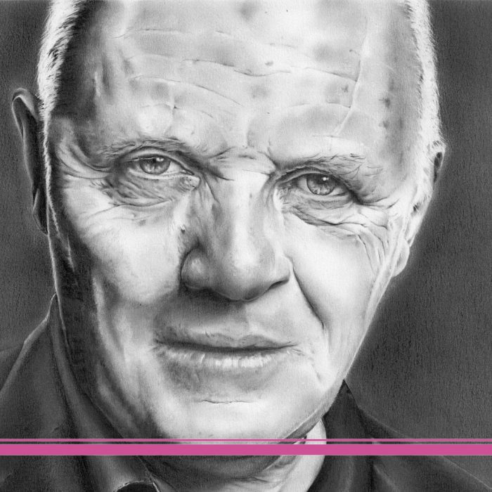 Zeichnung Kunstdruck Anthony Hopkins