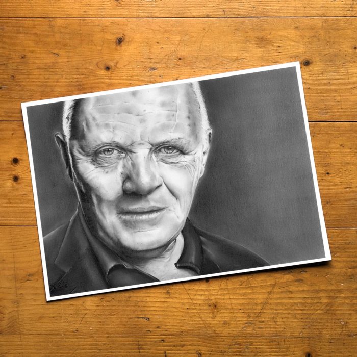 Original Zeichnung Anthony Hopkins