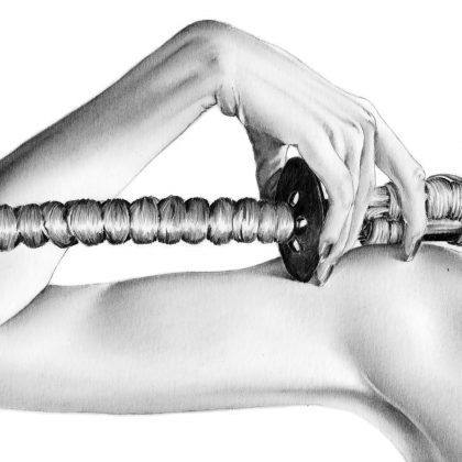 original Zeichnung Katana Detail