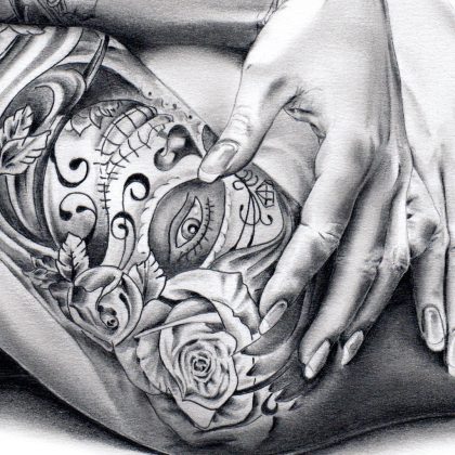 original Zeichnung Sanctums Birth Detail